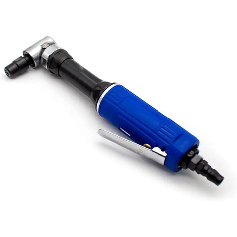 Heavy Duty Pneumatic Angle Die Grinder, 1/4 Inch Air Powered Rotary Tool Delivering Slick Cuts And Mirror Polishes At 18000 RPM, Compact 90 Degree Powerhouse Built Sick To Crush Metal And Woodworking Projects Easily