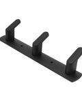 Straight Up Solid Wall Mounted Coat Rack Forged From Premium Space Aluminum Alloy Features Multi Row Layout For Kitchen Bathroom Wardrobe Garage No Sweat Installation In Classic Black Finish Handles Coats Jackets Keys Bags Smooth close-up.