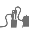 DIY Turbocharged Woodworking Dust Collector Filter Kit With Double Filtration And Double Cyclone Separator silhouette