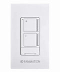 Ceiling Fan Wall Controller With Receiver For Light And Three Speeds White No Brainer Easy To Use Wall Mount Control
