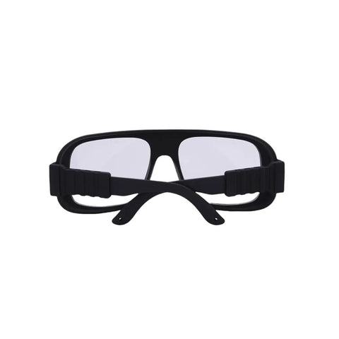 Front view of Kickass Heavy Duty Infrared Laser Safety Glasses With OD Six Plus Rating for CO2 Units, wrap-around design.