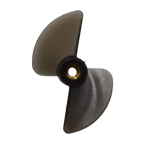 Close-up of a single propeller from Two Pack H102 RC Boat Propeller Set With 2.4mm Locknuts For H100 H102 H106 H108 H120 Models Replacement