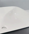 Bathroom Sink Modern Simple Black Appearance Above Counter Basin Ceramic Wash Basin close-up view of smooth ceramic surface.