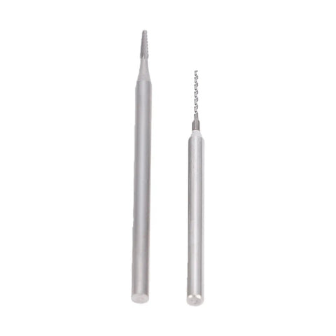 Heavy Duty Stripped Screw Extractor Kit With Precision 1.3Mm Tungsten Steel Drill Bits showing two precision extractor tools.