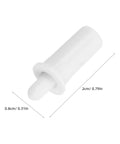White Shutter Repair Pins, 2cm long, plastic movable louver fastener for window shutter replacement parts.
