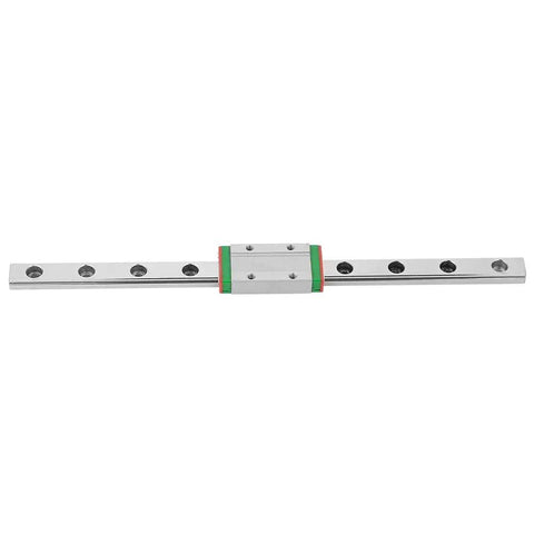 200mm LML9H Miniature Linear Guide Rail, 9mm Width Linear Motion Rail with Slide Block, 4-Point Contact Design