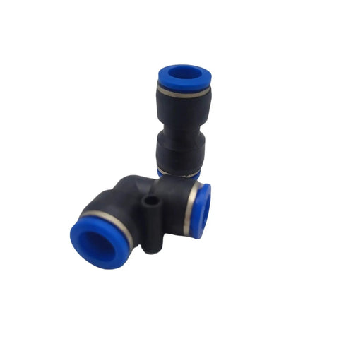 Hot Pick Bulk 50 Or 100 Pack PV PU Pneumatic Fittings Water Pipe Connector Tube Quick Couplings Release Joint Push In For Air Hose 4mm 6mm 8mm 10mm 12mm 16mm Garden PVC Tubing Easy Install, black push-in elbow fitting