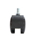 Mobile Whiteboard Caster Wheels Set Of 4 For Viz-Pro 1.58 Inch Wheel Diameter M8 Thread 0.59 Inch Thread Length side view