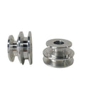 Aluminum Alloy Double Groove Pulley 40 To 50mm for V Shape Timing Belt Motor Shaft Drive with 10mm Bore