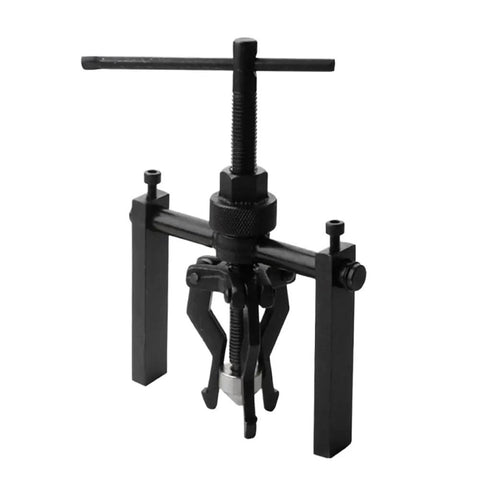 Hella Durable Car Inner Bearing Puller And Gear Remover Extractor Tool Kit For Auto Repair Crews Rock Solid Shaft Grip, black steel tool with adjustable arms.
