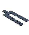 Heavy Duty Stack Shim Levelers For Windows And Doors 4 1/8 X 1 7/8 X 1/16 Inches Rock Solid Black Wedge Spacers 224 Pc Pack layout