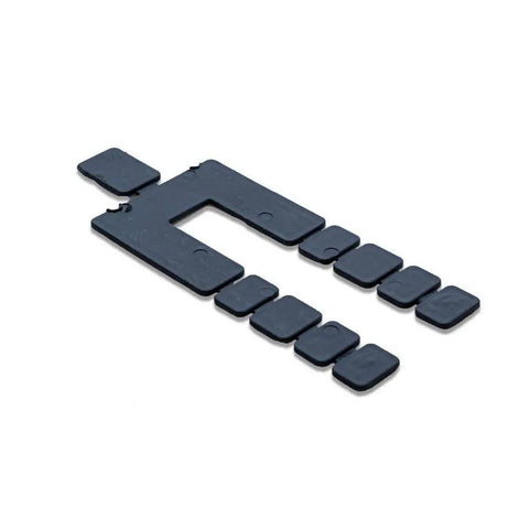 Heavy Duty Stack Shim Levelers For Windows And Doors 4 1/8 X 1 7/8 X 1/16 Inches Rock Solid Black Wedge Spacers 224 Pc Pack layout
