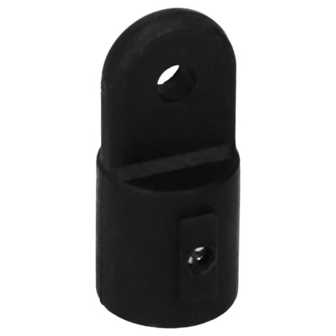 Heavy Duty 12 Piece Boat Deck Hinge Jaw Slide Eye End Cap Kit For Marine Yacht Bimini Top 7/8 Inch Black Nylon Pipe Tube Fitting Replacement Hardware Accessory Set black nylon end cap for 7/8 inch marine tube