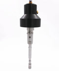 042856-1 pure water jet cutting head, front view, with black top housing and silver shaft for 60k intensifier pump