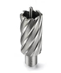 Annular cutter with Weldon shank for magnetic drill press, 1-1/4 inch cutting diameter, 3/4 inch shank.