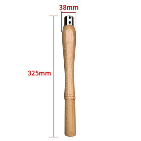 Pro Top Shelf HSS Wood Groove Cutter Kit With Rock Solid 304 Stainless Steel Shank For Precision Lathe Turning Heavy Duty Woodcarving And Sharp Texture Engraving Brown, 325mm wooden handle with stainless steel end.