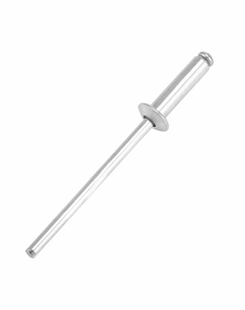 Aluminum Blind Rivet Kit Pack 500 Pieces Size One Eighth By Half Inch 3.2 By 12 Millimeter Silver Rivets Assortment