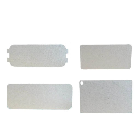 Mica Waveguide Cover Sheets 5 Pack For Galanz Microwave Repair Pro Grade Heat Insulation Mica Plates 10 X 5 Cm shown flat