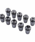 Beefy Collet Set 1 To 10Mm CNC Milling Lathe Tooling With Self Release High Clamping Force 10 Pc 65Mn Spring Steel