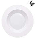 Samsion Smooth Reflector Trim Retrofit Kit, 6 Inch Dimmable LED round panel light with smooth white finish.