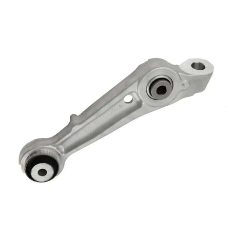 Upgrade Your Ride With This Premium Front Passenger Side Lower Control Arm Link For 2016 2020 Cadillac CT6 Featuring Durable Aluminum Build Tough Rubber Bushing And Smooth Tapered Hole Design For Rock Solid Handling and Street Ready Performance, silver suspension arm
