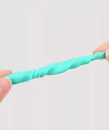 Hands holding twisted putty from Watch Cleaning Putty Kit With Wood Sticks And Adhesive Tack For Precision Cleaning Of Tiny Gears And Delicate Components