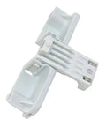 Washer Lid Latch Lock Strike Replacement Part For Front And Top Load Washers Durable Easy To Install Direct Fit in white plastic