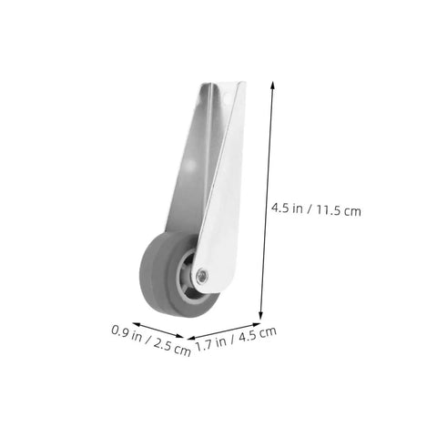 Galvanized Sliding Door Rollers And Quiet Caster Wheels For Barn And Wardrobe Doors 4.5 in galvanized wheel with gray nylon.