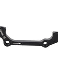 Aluminum Disc Brake Caliper Mount Adapter for Mountain Bikes, 20mm IS to PM, black finish.