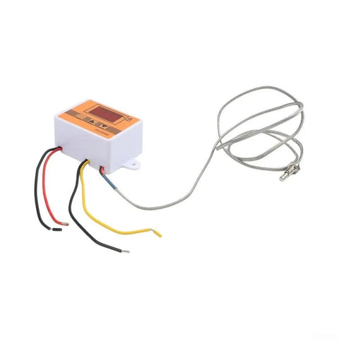 Smart Temperature Controller W3003 Thermostat 0 To 450 Celsius With Zero Point One Degree Precision Multi Voltage Compatible 12V 24V 220V Pro Grade Industrial Control Gear For Fast Response, orange 60x45x31mm plastic unit with sensor