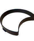 Front view of Crescent Shape Stepping Stone Mold For DIY Garden Walkways And Lawn Paths Plastic Paver Mold 13.38 By 11.02 By 1.65 Inches
