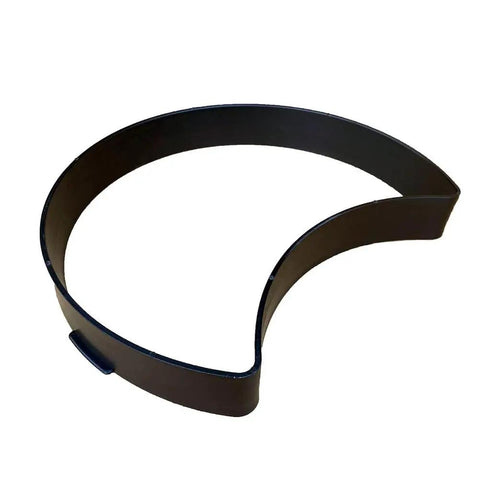 Front view of Crescent Shape Stepping Stone Mold For DIY Garden Walkways And Lawn Paths Plastic Paver Mold 13.38 By 11.02 By 1.65 Inches