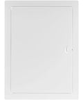 Top Notch 10 X 14 Inch Heavy Duty Metal Indoor Drywall Access Panel In Crisp White with secure flange for HVAC use.