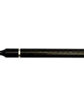 Close-up of black arrow shaft with tapered shoulder showing 100 Grain Archery Field Points Screw In Tips For Recurve Bow, Compound Bow And Crossbow.