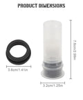 Car Windshield Washer Fluid Level Sensor Replacement OEM 289111E400 dimensions, plastic sensor and ring, compatible with 350Z GTR Quest Maxima