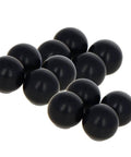 12-piece 16mm Ball Knob Set With Female Thread, Easy Install, 5mm Hole, for cabinets and doors, Bakelite Black Circle Design
