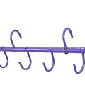 Durable Portable Tack Rack With Four Swivel Hooks And Two Hanging Hooks 17 Inch Glossy Enamel Finish