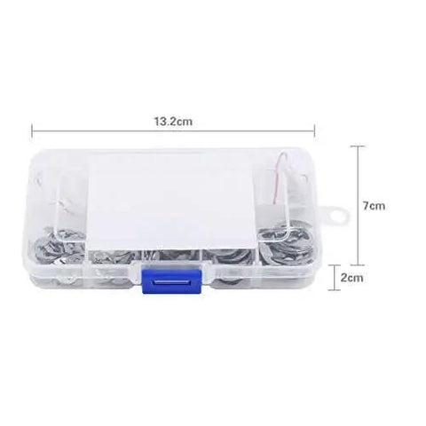 120Pcs 10 Size 304 Stainless Steel E Clip Assortment Kit With External Retaining Snap Rings Circlips For 1.5 To 10 Mm In Durable Plastic Storage Box Pro Grade Shop Must Have