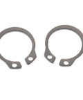 Premium 304 Stainless Steel External Circlip Retaining Ring Assortment Set With 100 Pieces Across Ten Common Sizes From 8mm To 18mm For Automotive Machinery And Home Repairs Rust Resistant Durable Quick Fit Tool Kit, two stainless external circlip rings