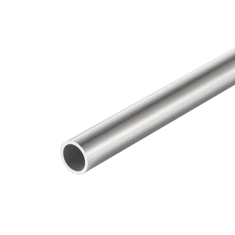 Side view of 304 stainless steel round capillary tubing, 9 mm outer diameter, 7 mm inner diameter, 30 cm long