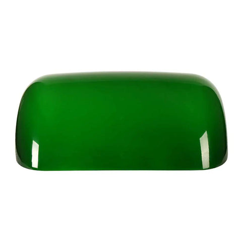 Green Glass Bankers Lamp Shade Replacement Cover For Desk Banker Lamps Measures About 8.85 In Long By 5.11 In Wide Height 22.5 Cm