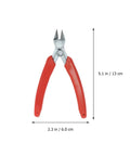 Two Pack Stainless Steel Wire Cutter Pliers With Sharp Nose For Easy Wire Cutting And Stripping, 5.1 inch size with red handles