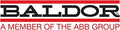 Baldor logo with text 'A Member of the ABB Group'