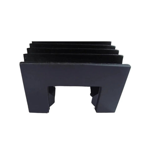 Durable CNC Linear Guide Bellows Cover Shield for Compatible Rails, front view showing heavy duty protective design