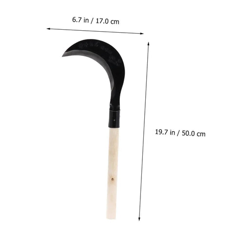 Long Handle Manganese Steel Hand Scythe For Weeding And Uprooting In The Garden Durable Sharp Comfortable Weed Knife For Easy Cultivation