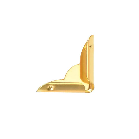 Top Shelf Metal Book Corner Protectors Built Tough For Notebooks Albums Gold Tone Edge Guards, 3mm fitting, pro-grade corner cap.