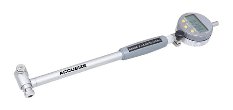 Digital Bore Gauge Pro Grade 2 To 6 Inch With 0.0005 Inch Resolution, Self Centering, 6 Inch Stem, Imperial And Metric Readouts, AGD2 Style Dial Indicator, Includes Case And Holder, Battery Ready With CR2025