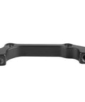 Aluminum Disc Brake Caliper Mount Adapter for Mountain Bikes Four Model Set IS to PM and PM to PM, front view, black.