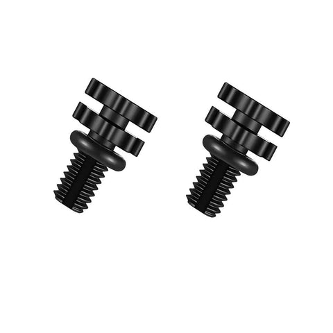 Two black plastic directional vent valves with O-rings