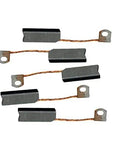 Heavy Duty Alternator Brushes Fit 30DN 40DN And 41DN Generators R108 Spec Straight Up Durable Carbon Sets arranged on a white background.